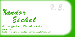 nandor eichel business card