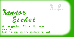 nandor eichel business card